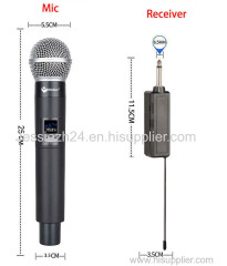 Yitesim Rechargeable Dual Channels Wireless Handheld Microphone