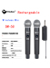 Yitesim Rechargeable Dual Channels Wireless Handheld Microphone