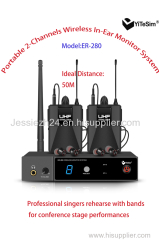 Yitesim UHF Dual Channels In-ear Wireless Monitor