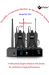 Yitesim UHF Dual Channels In-ear Wireless Monitor