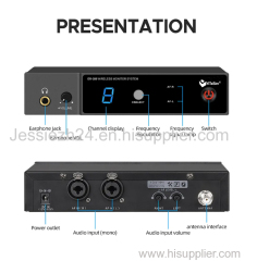 Yitesim UHF Dual Channels In-ear Wireless Monitor