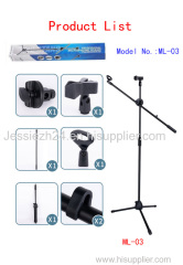 Professional Microphone stand with three legs for stage