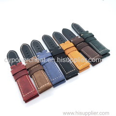 24mm / 22mm Calf Leather for 22mm Tang buckle PAM PAM111 Suede lether strap Brand