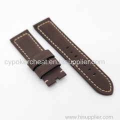 24mm / 22mm Calf Leather for 22mm Tang buckle PAM PAM111 Suede lether strap Brand