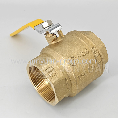 3" UL 250PSI 600 psi wog Two Piece Brass / Bronze Ball Valve With FNPT ends