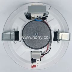 Frameless Steel Basket Commercial Ceiling Speakers