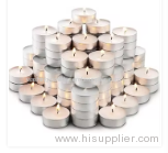 Factory Direct Selling Paraffin Wax 100pack Pressed tea light wax candles unscented white tealight candle