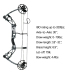 Adult Mens Lightweight CNC Machined Aluminium Compound Bow for Hunting and Archery Durable Adult Sports Bow