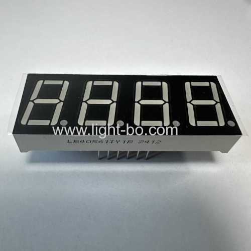 4 Digit 14.2mm 7 Segment LED Display Common Anode Ultra bright Yellow for Temperature Controller