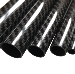 Custom High Strength Glossy 100% Carbon 3K Twill Weave Carbon Fiber Tube for Sticks and Poles