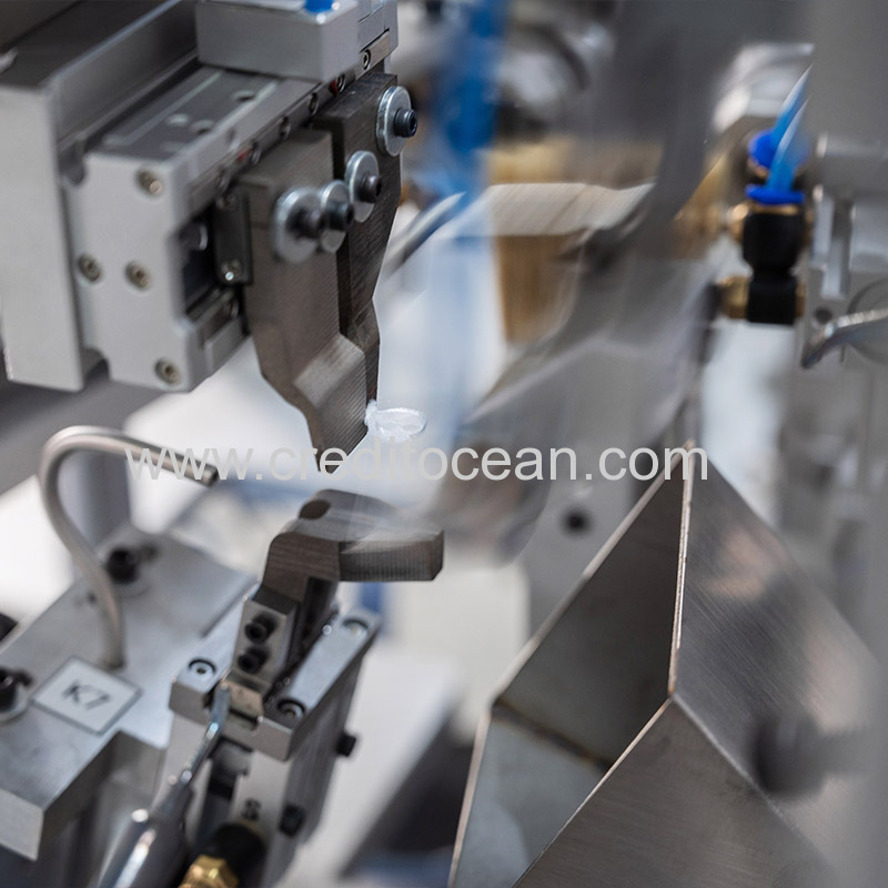 PLC and working area of automatic ribbon bow machine
