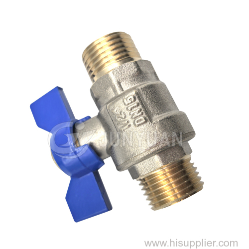 Hot selling brass ball valve 1 / 2 "- 1" mm water brass ball valve with blue butterfly