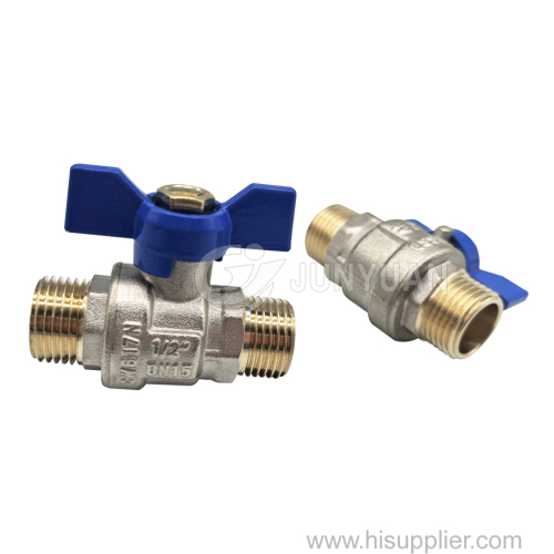 Hot selling brass ball valve 1 / 2 "- 1" mm water brass ball valve with blue butterfly