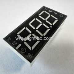 Multicolour 3 Digit 12.7mm 7 Segment LED Display Common Anode for Regrigerator Controller