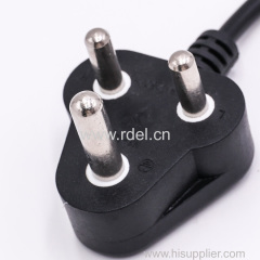 SABS certificated/approved 3 pin South Africa power cord plug C13