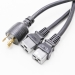 American y-splitter extension cord heavy duty