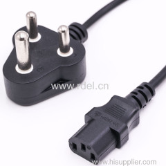 Generator Adapter 18 Inch Cord General 30A 3PIN Male to 15A Female SJTW 10/3 Triple Tap Cord with Lighted End