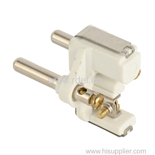 turkey kablo plug insert( two pin contour turkish cable plug insert with hollow brass pins)