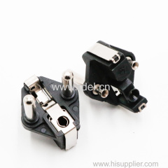 turkey plug inserts with hollow brass pins( vde approved 10/16a two-pin cable european plug insert)