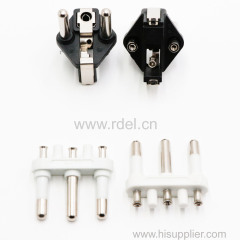 turkey plug inserts with hollow brass pins( vde approved 10/16a two-pin cable european plug insert)