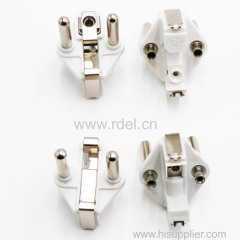 turkey plug inserts with hollow brass pins( vde approved 10/16a two-pin cable european plug insert)