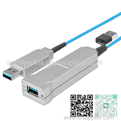 OEM Factory Wholesale USB3 Fiber Active Optical Extension Cable type-A Male to Female for KVM CCTV and Machine Vision Ca