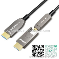 OEM Factory Wholesale Detachable 8K HDMI 2.1 AOC-Active Optical Cable-Armored-8K@60Hz 48Gbps