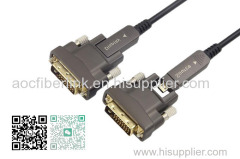 25m DVI-D to DVI-D Active Optical Cable 10.2Gbps 4K30 OEM factory wholesale