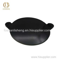 Wholesale High Quality 12-inch Round Glazed Baking Stone with Handle