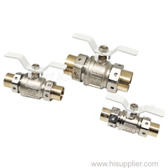 15mm-108mm T-Type Brass Forged Butterfly Ball Valve for medical gas isolation valve box