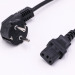 Europe type VDE extension cords standard power cable schuko male plug insert with female plug