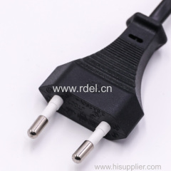 Europe type VDE extension cords standard power cable schuko male plug insert with female plug