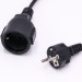 Europe type VDE extension cords standard power cable schuko male plug insert with female plug