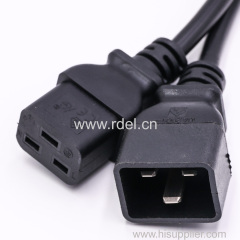 POWER CORD SET C19 C20 ANGLED