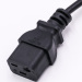 UL VDE approval IEC-C19 TO IEC -C20 SJT BLACK1.8M IEC 320 C19 to C20 AC Power Cord Cable