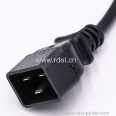 IEC C20 to IEC C19 power cord