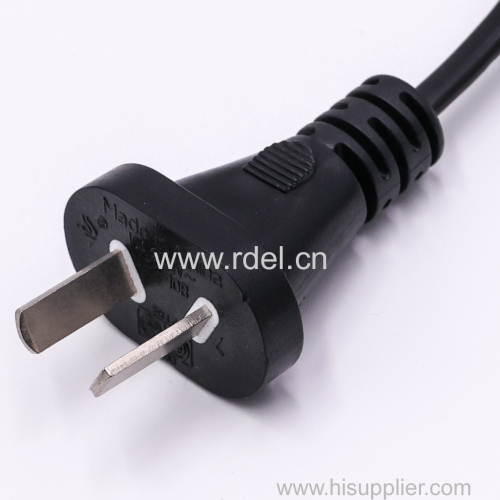 Argentina 3 flat pin Plug Ac Power Supply Cord Plug IRAM approval