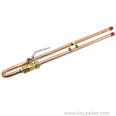 U-shape medical Brass gas ball Valve the mandrel bent U-type allows piping to enable the installation of zone boxes