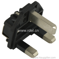 UK BSI approved assembly 3 pin plug (13A/250V)