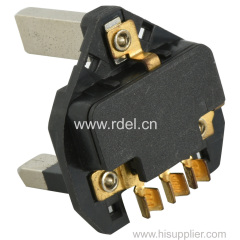 UK BSI approved assembly 3 pin plug (13A/250V)