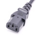 UL extension power plug cable NEMA 3 prong flat power cord