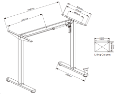 Office furniture computer height adjustable electric desk sit stand desk electric frame lifting smart desk