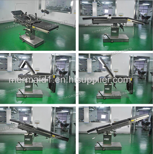 Hydraulic Hospital Multi Functioin Manual Operating Table 2100mmx500mm