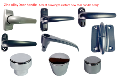 High Quality Zinc Alloy Door Lever Left Side Roll Ring Window Door Handle