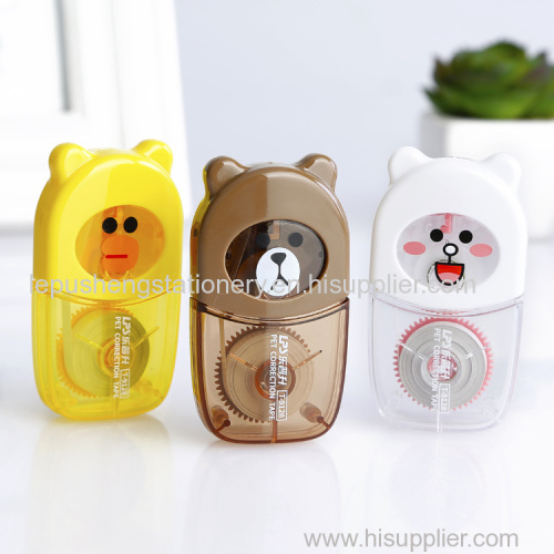 Cute Correction Tape Stationery With Custom Logo Cheap Cartoon Design Correction Tape Roller No.T-9128