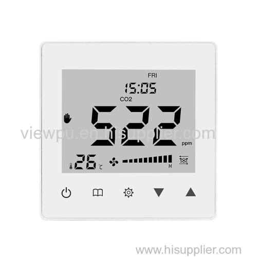 Manufacturer Price of Ventilation System Controller with VOC PM2.5 Temperature Humidity Display and WIFI Fan Controller