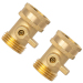 Water Hose Shut Off Valve Heavy Duty 3/4 Inch Solid Brass Garden Hose Shut Off Valve with 2 Extra Rubber Washers