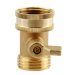 Water Hose Shut Off Valve Heavy Duty 3/4 Inch Solid Brass Garden Hose Shut Off Valve with 2 Extra Rubber Washers