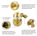 Water Hose Shut Off Valve Heavy Duty 3/4 Inch Solid Brass Garden Hose Shut Off Valve with 2 Extra Rubber Washers