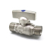 2-Piece 1/2Inch Male X Male Nickel Plated Medical Gas Ball Valve